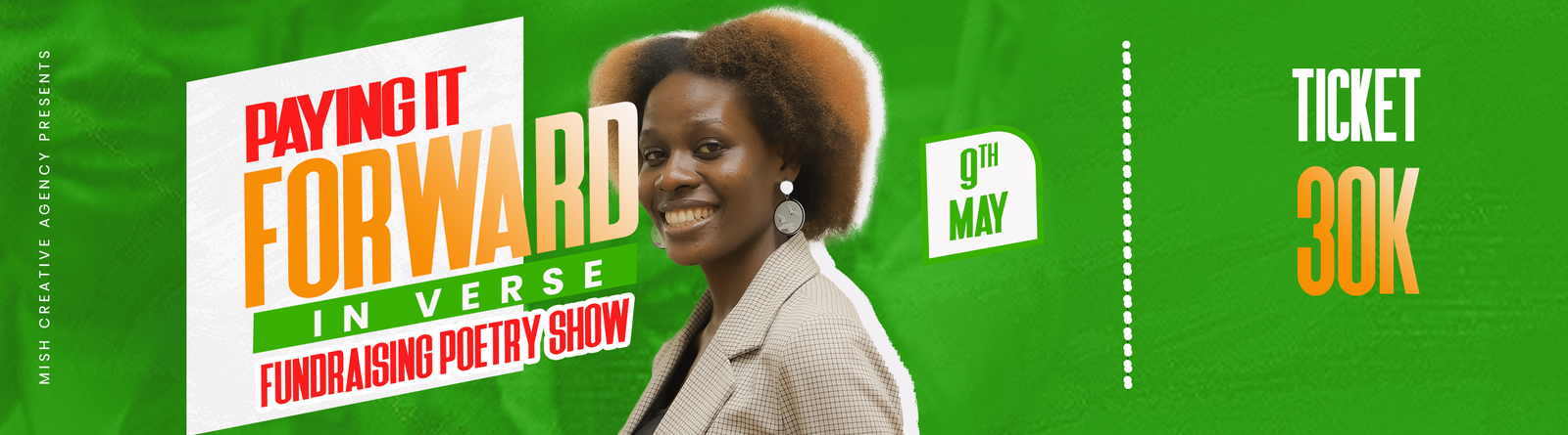 PAY IT FORWARD fundraising poetry show